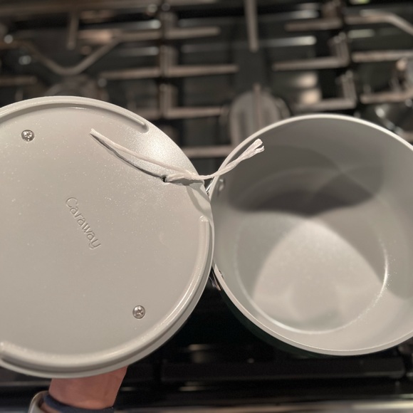 Caraway Kitchen Caraway Nonstick Ceramic Sauce Pan With Lid 3 Qt